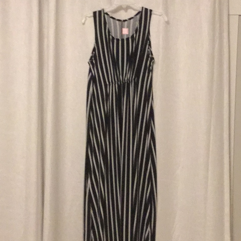 Striped Empire Waist Maxi Dress